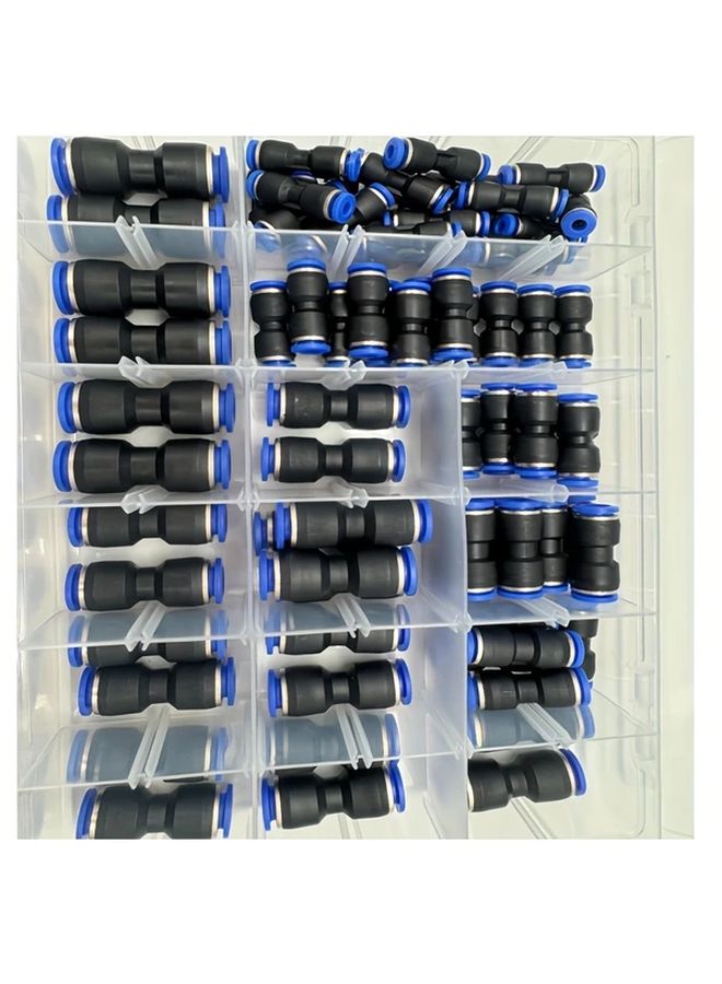 80pcs Quick Connect Air Hose Fittings Kit Metal Push To Connect Pneumatic Connectors - Image 4